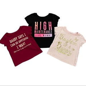Set of three Childrens Place toddler girls tees